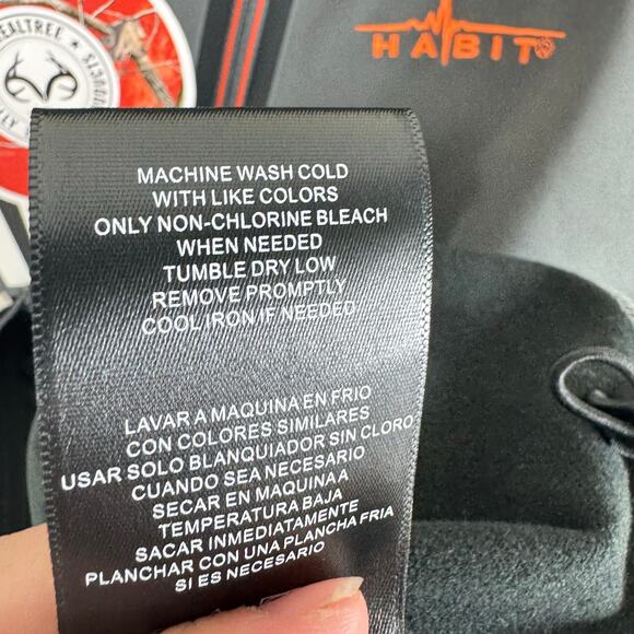 Habit Outdoors NWT Castlerock Gray Zip Lined Softshell Jacket Pockets Men's Sz L - Picture 10 of 10